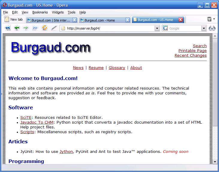 Burgaud.com 4.0 (Powered by PmWiki)